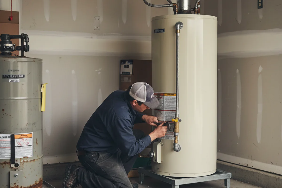 Water heater and shutoff valve replacement in Cold Brook